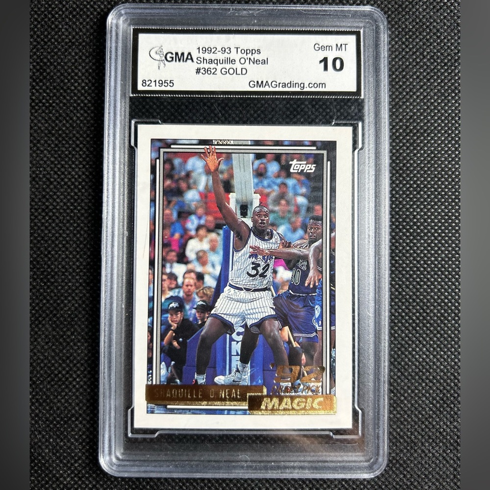 1992-93 Topps GOLD Shaquille O'Neal Rookie GMA 10 Gem MINT orlando Magic